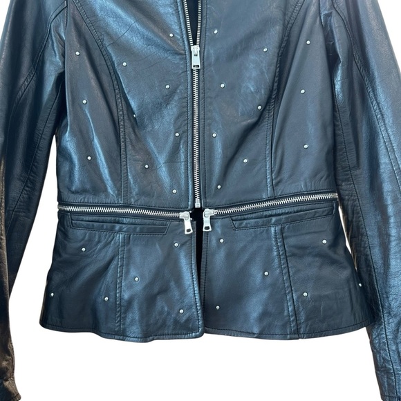 Lamarque Black Leather Jacket. Size S. - Picture 5 of 15